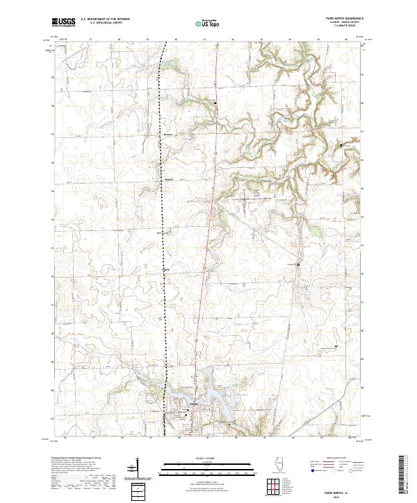 USGS Topographic Map – Paris North