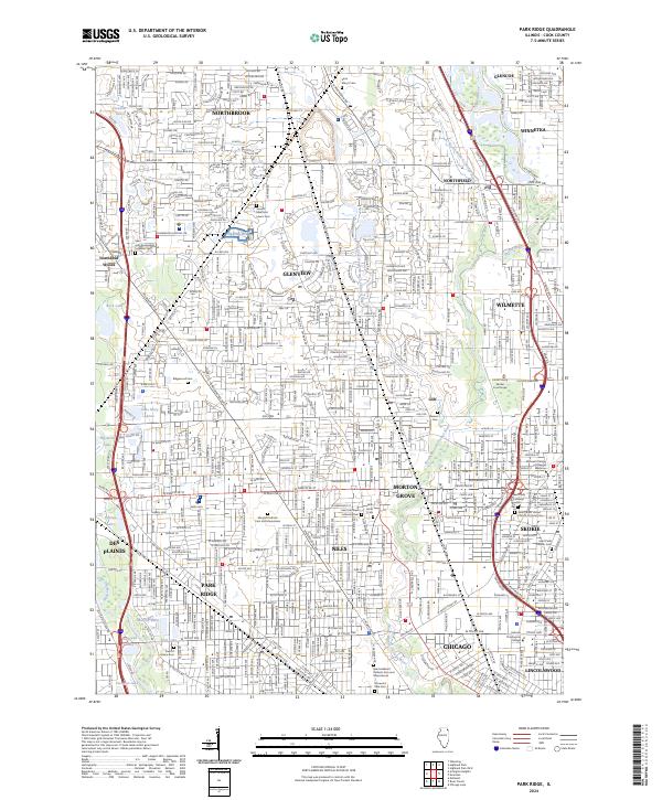 USGS Topographic Map – Park Ridge