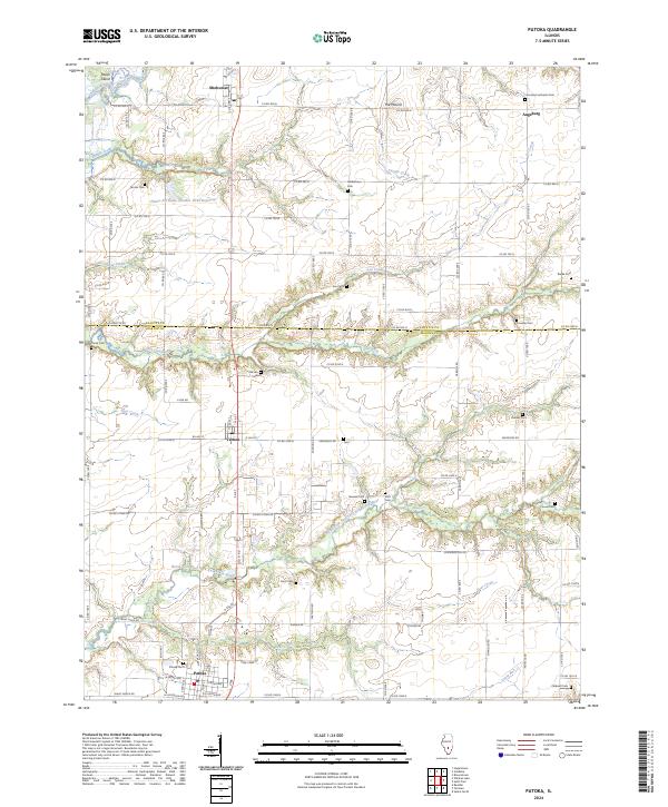 USGS Topographic Map – Patoka