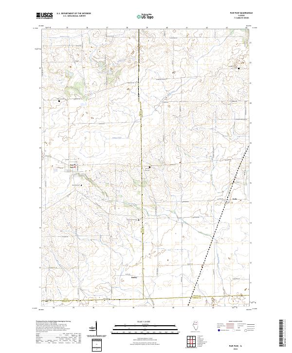 USGS Topographic Map – Paw Paw