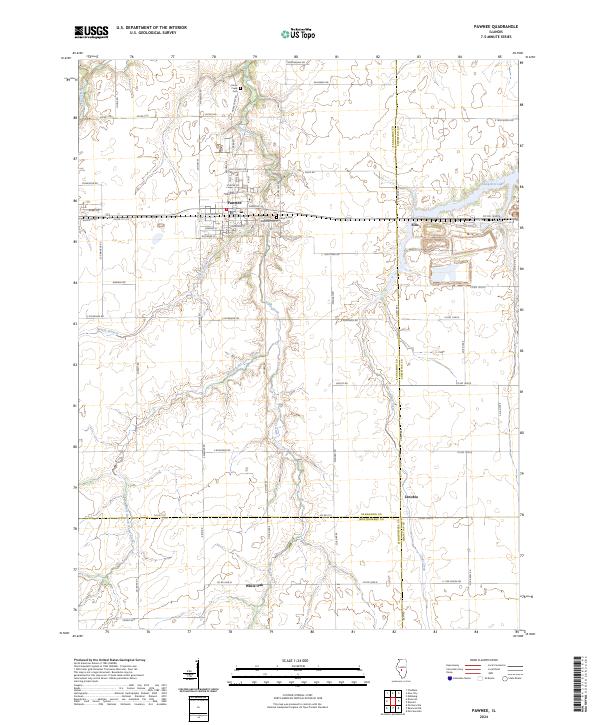 USGS Topographic Map – Pawnee