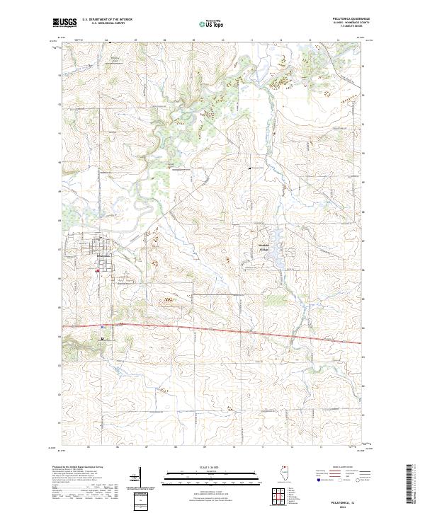 USGS Topographic Map – Pecatonica