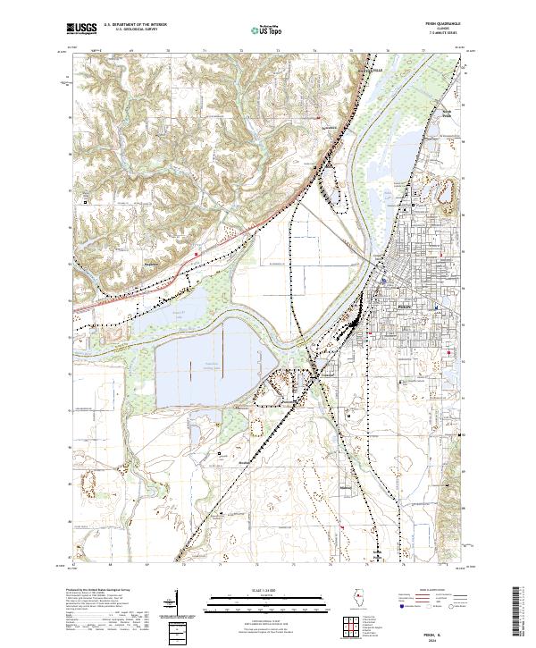 USGS Topographic Map – Pekin