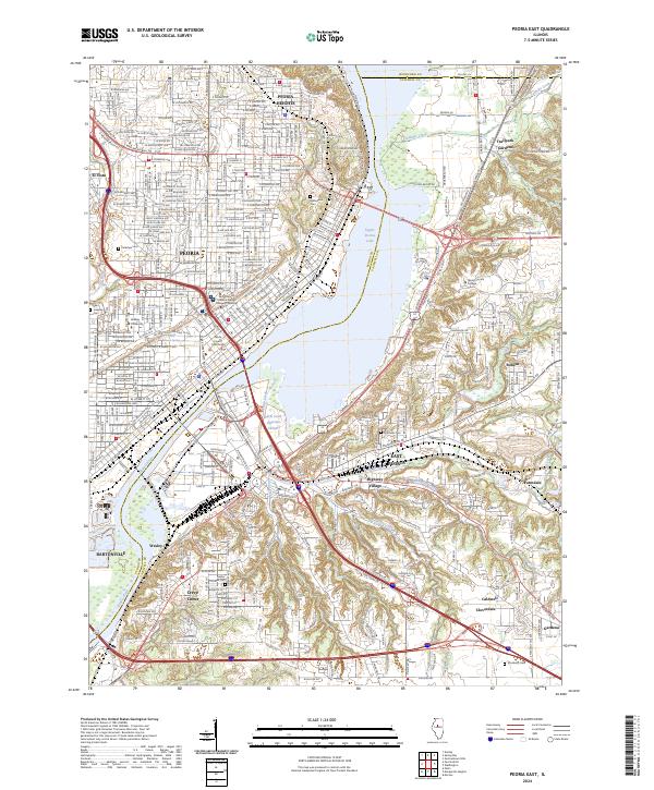 USGS Topographic Map – Peoria East