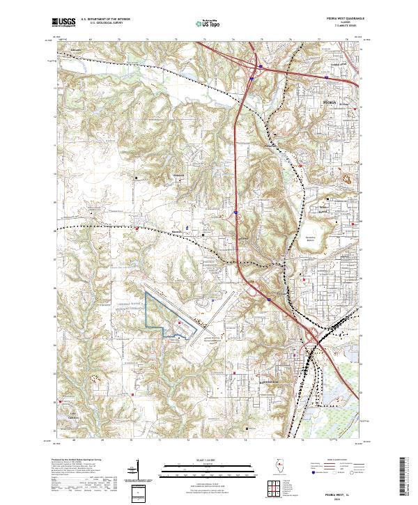 USGS Topographic Map – Peoria West
