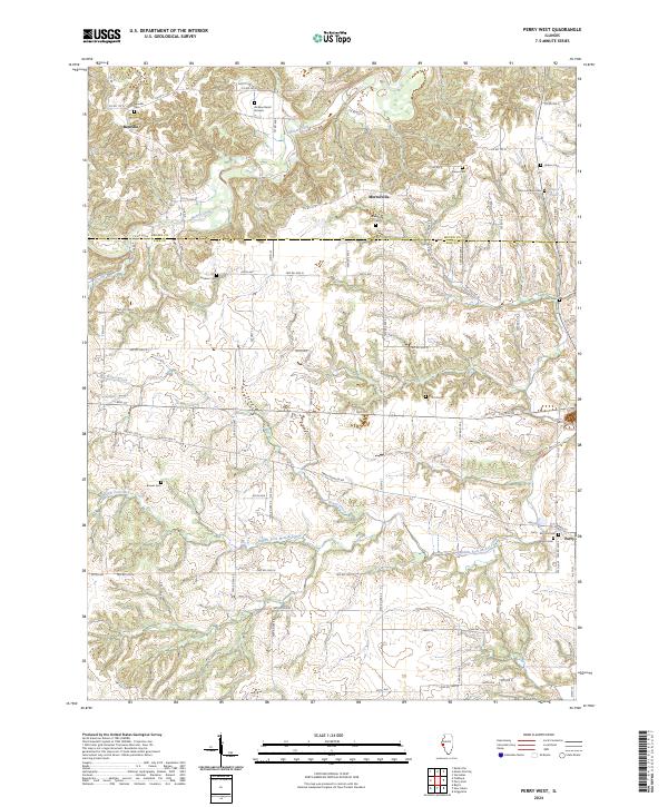 USGS Topographic Map – Perry West