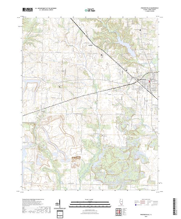 USGS Topographic Map – Pinckneyville