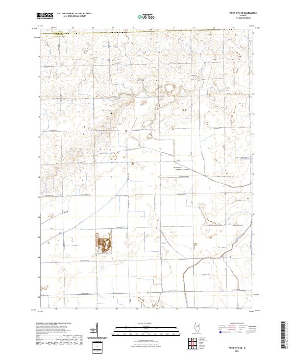 USGS Topographic Map – Piper City NE