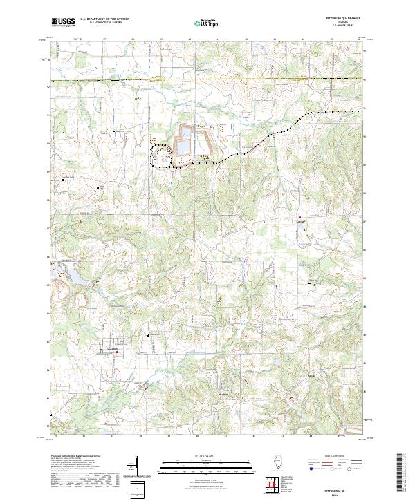USGS Topographic Map – Pittsburg