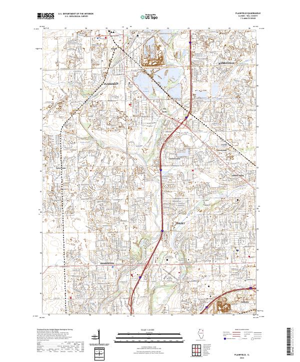 USGS Topographic Map – Plainfield