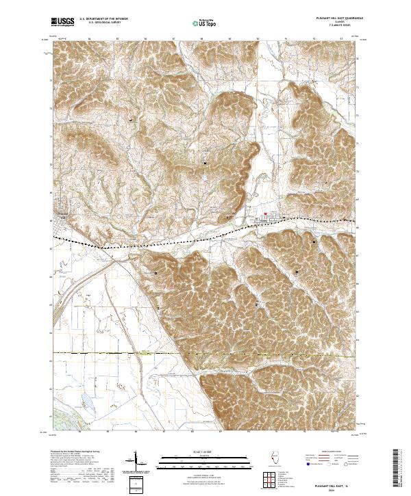 USGS Topographic Map – Pleasant Hill East