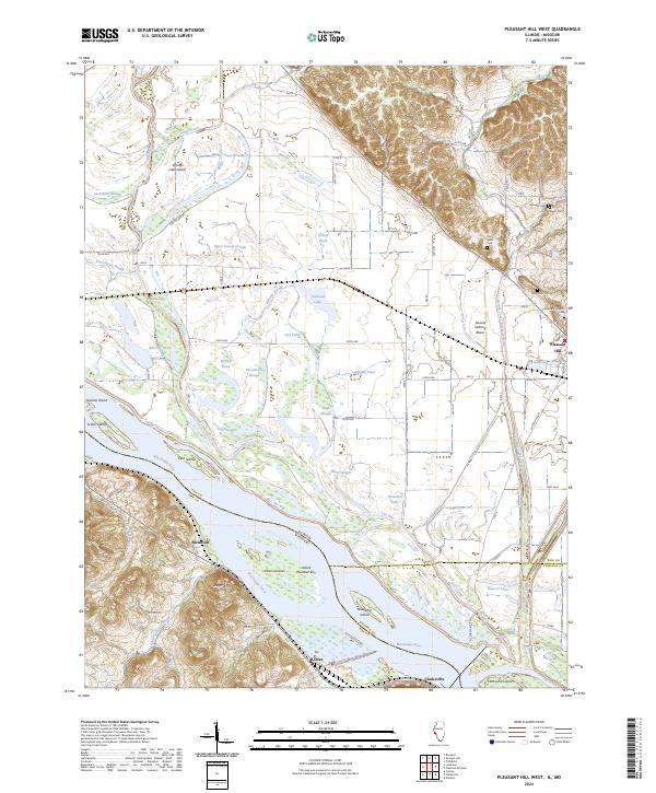 USGS Topographic Map – Pleasant Hill West