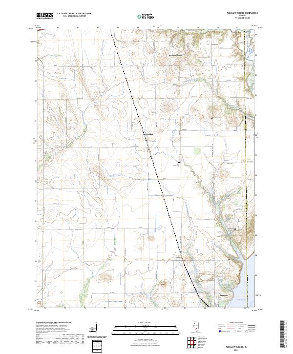 USGS Topographic Map – Pleasant Mound