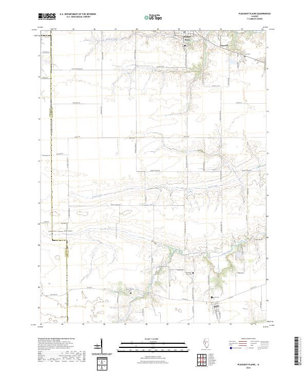 USGS Topographic Map – Pleasant Plains
