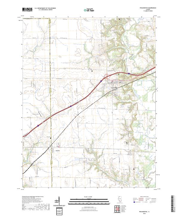 USGS Topographic Map – Pocahontas