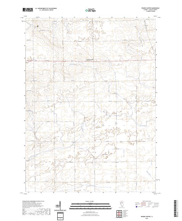 USGS Topographic Map – Prairie Center
