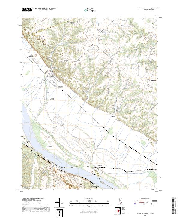 USGS Topographic Map – Prairie du Rocher
