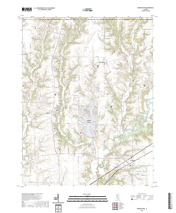 USGS Topographic Map – Prairietown
