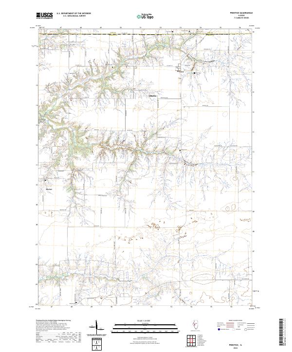 USGS Topographic Map – Prentice