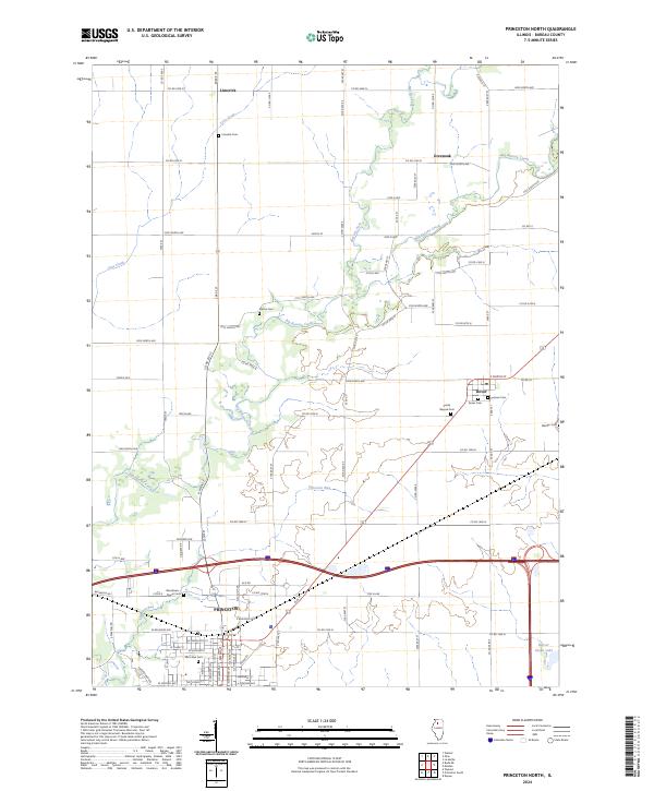 USGS Topographic Map – Princeton North