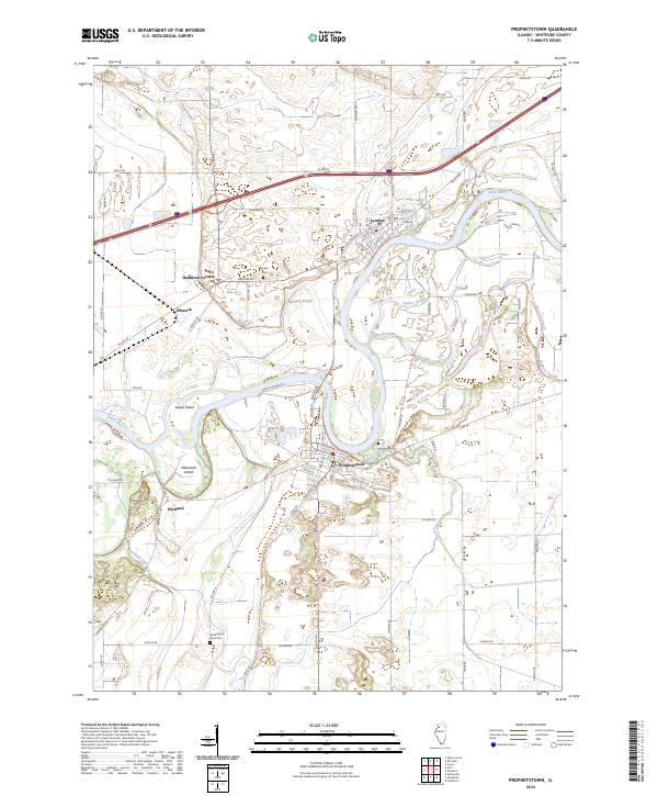 USGS Topographic Map – Prophetstown
