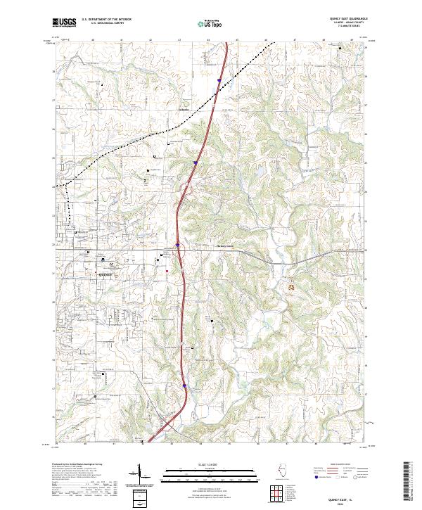 USGS Topographic Map – Quincy East