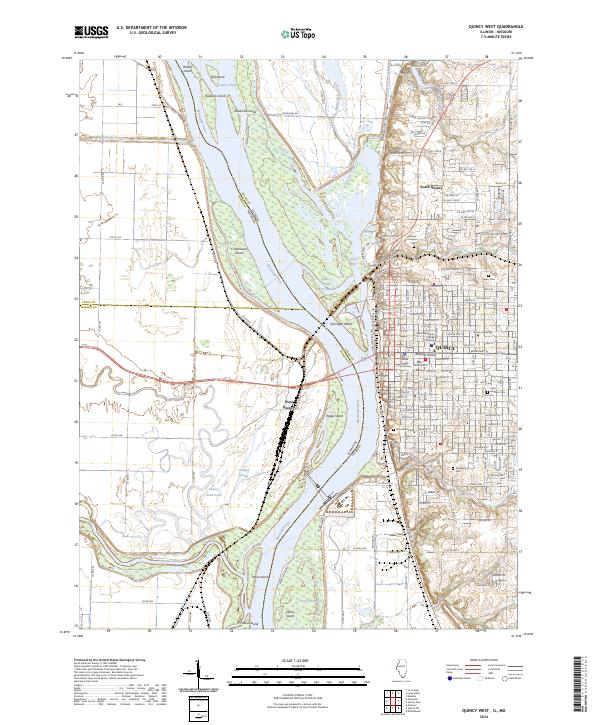 USGS Topographic Map – Quincy West