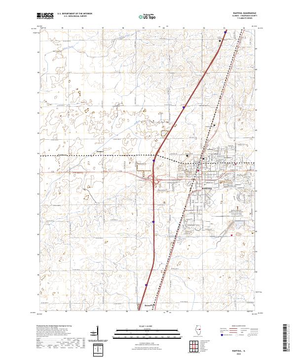USGS Topographic Map – Rantoul