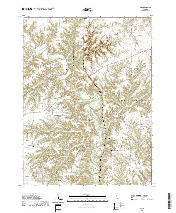 USGS Topographic Map – Ray