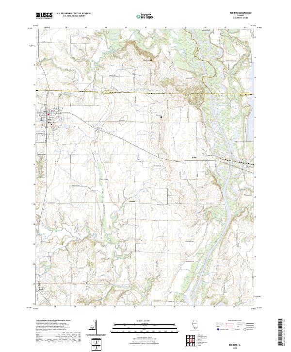 USGS Topographic Map – Red Bud