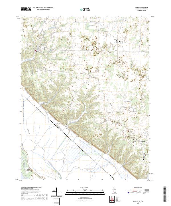 USGS Topographic Map – Renault