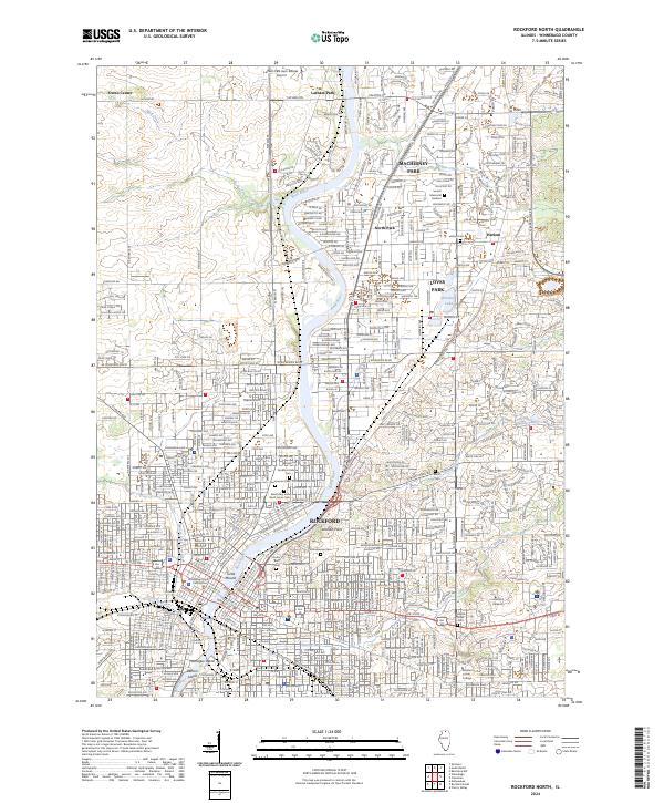 USGS Topographic Map – Rockford North
