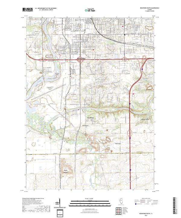 USGS Topographic Map – Rockford South