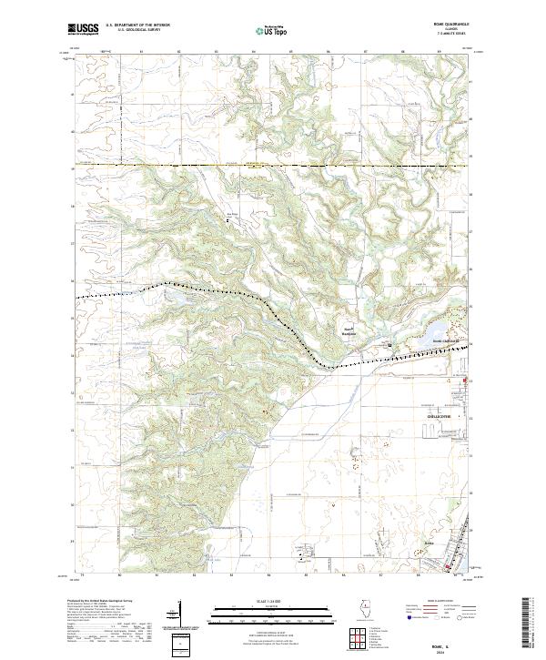 USGS Topographic Map – Rome