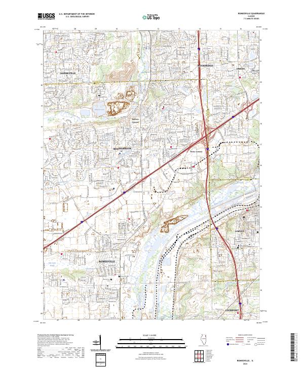 USGS Topographic Map – Romeoville