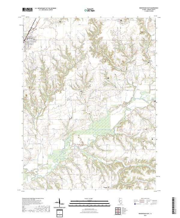 USGS Topographic Map – Roodhouse East