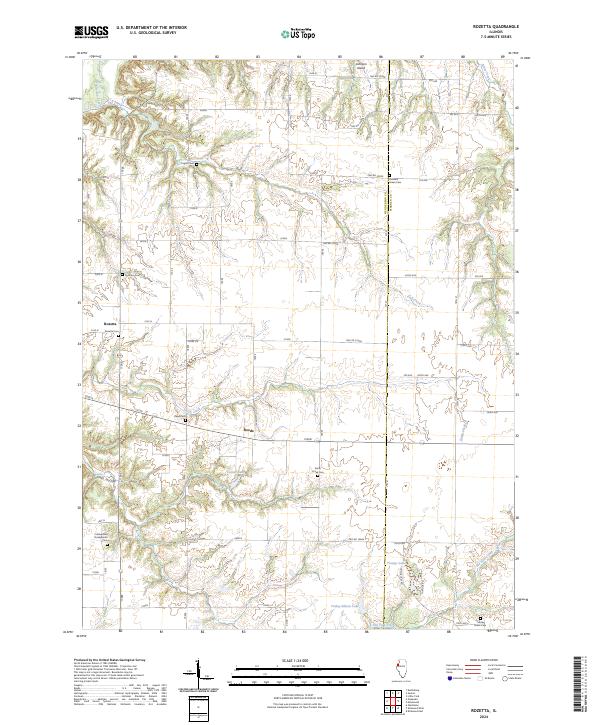 USGS Topographic Map – Rozetta