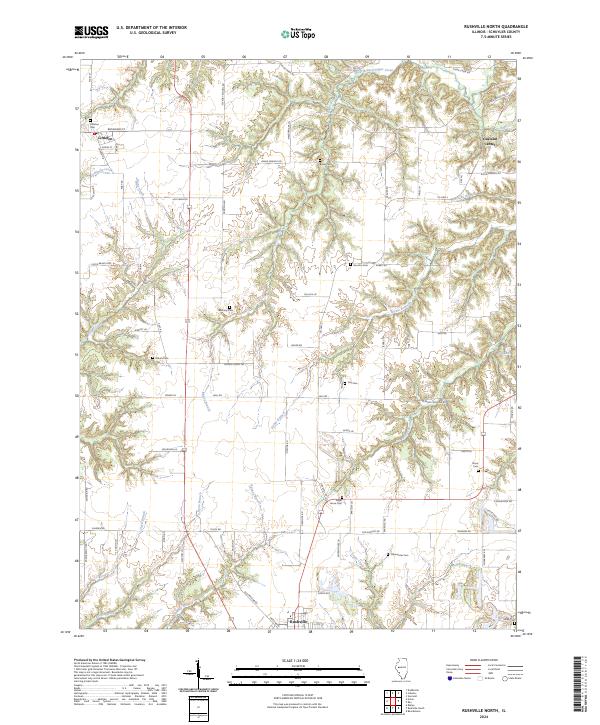 USGS Topographic Map – Rushville North