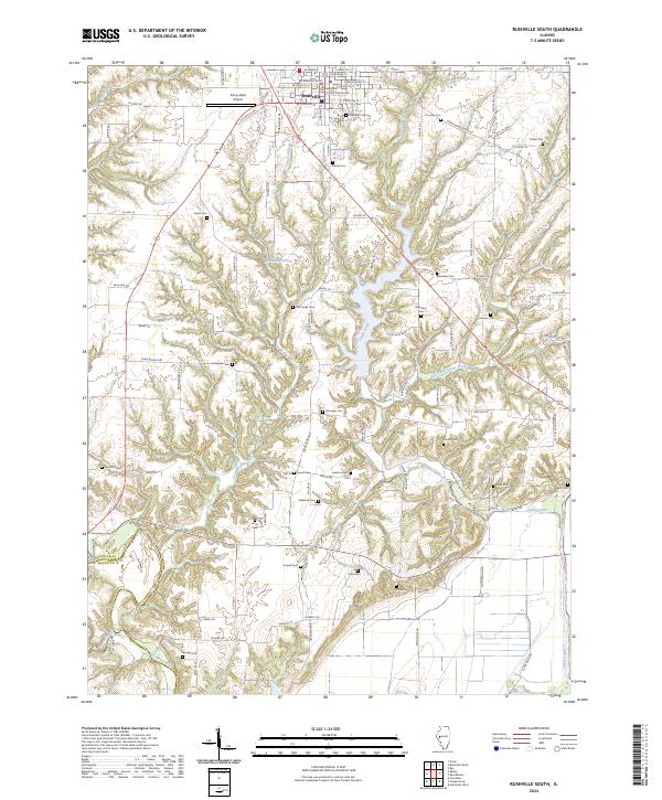 USGS Topographic Map – Rushville South