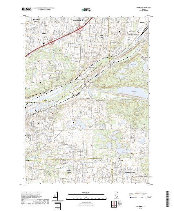 USGS Topographic Map – Sag Bridge