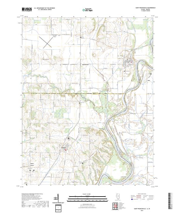 USGS Topographic Map – Saint Francisville