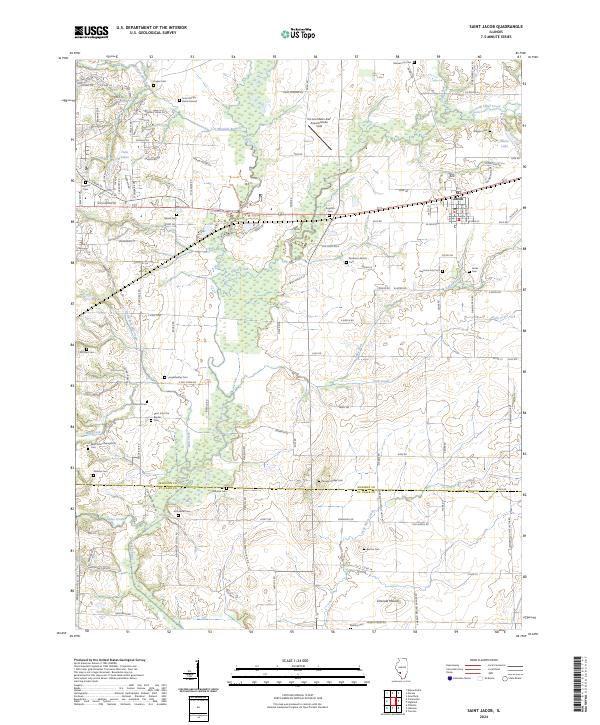 USGS Topographic Map – Saint Jacob