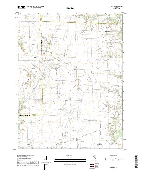 USGS Topographic Map – Saint Rose