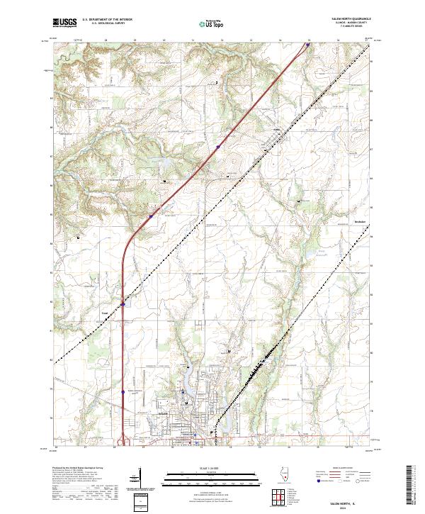 USGS Topographic Map – Salem North