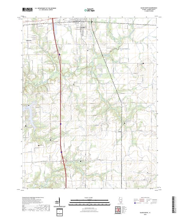 USGS Topographic Map – Salem South
