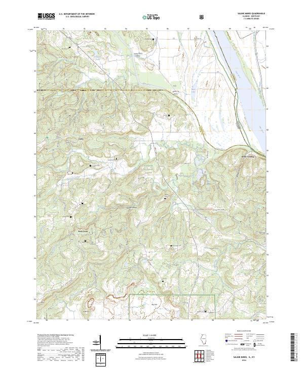 USGS Topographic Map – Saline Mines