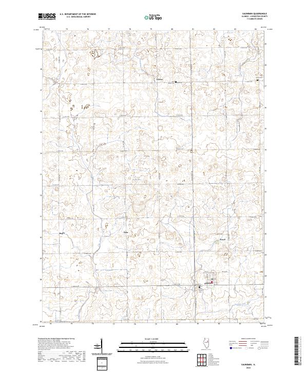 USGS Topographic Map – Saunemin