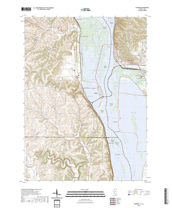 USGS Topographic Map – Savanna