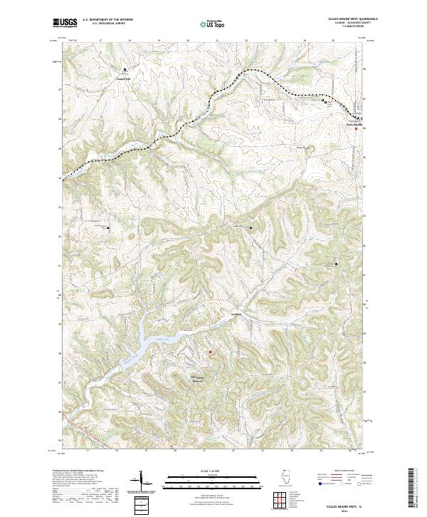 USGS Topographic Map – Scales Mound West