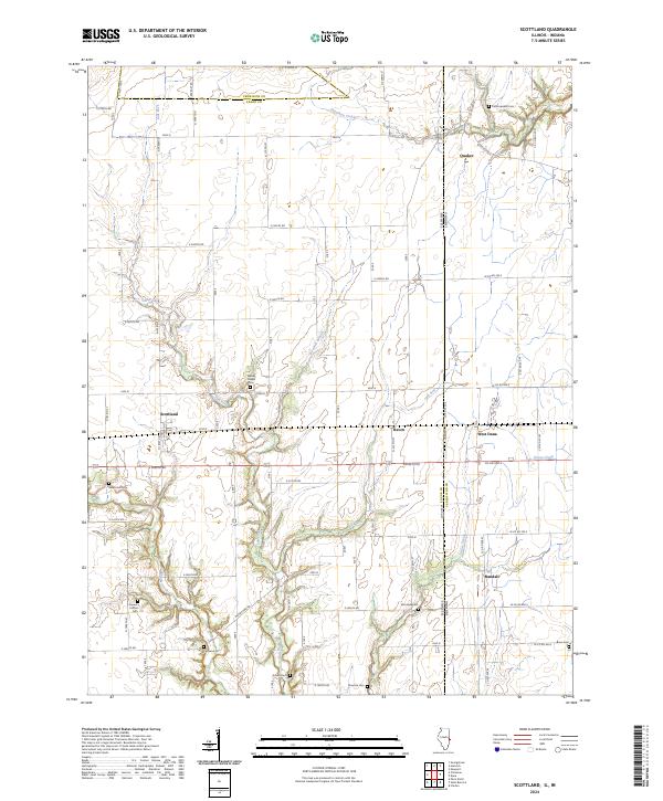 USGS Topographic Map – Scottland